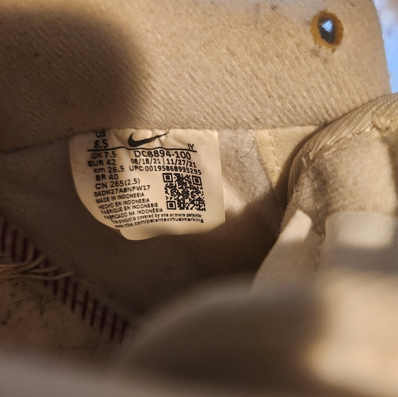 Air Force 1 Pale Vanilla size 8.5 - Picture 6 of 6